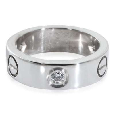 White Gold Diamond Love Ring