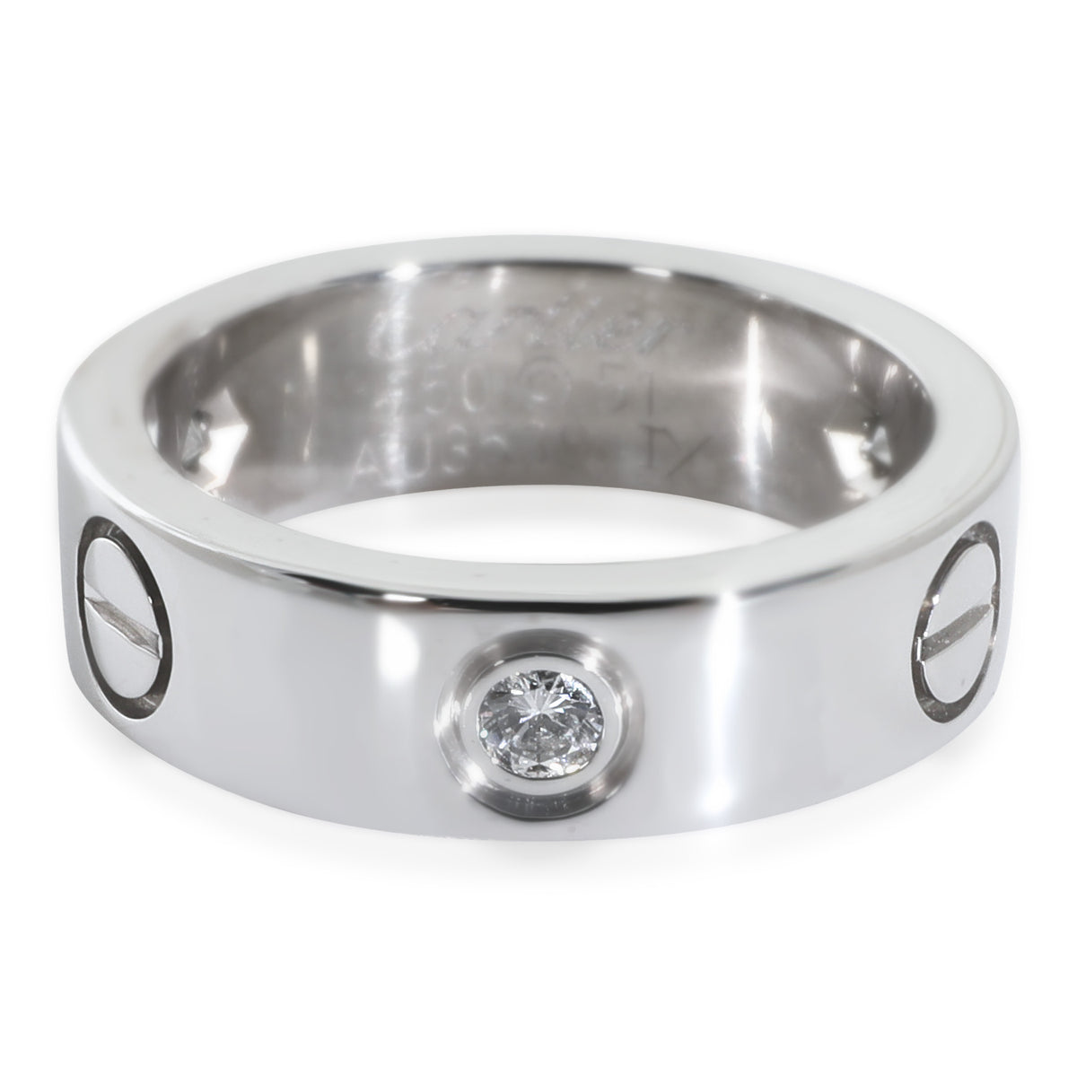 White Gold Diamond Love Ring