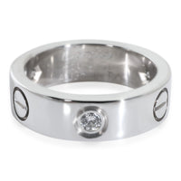 White Gold Diamond Love Ring