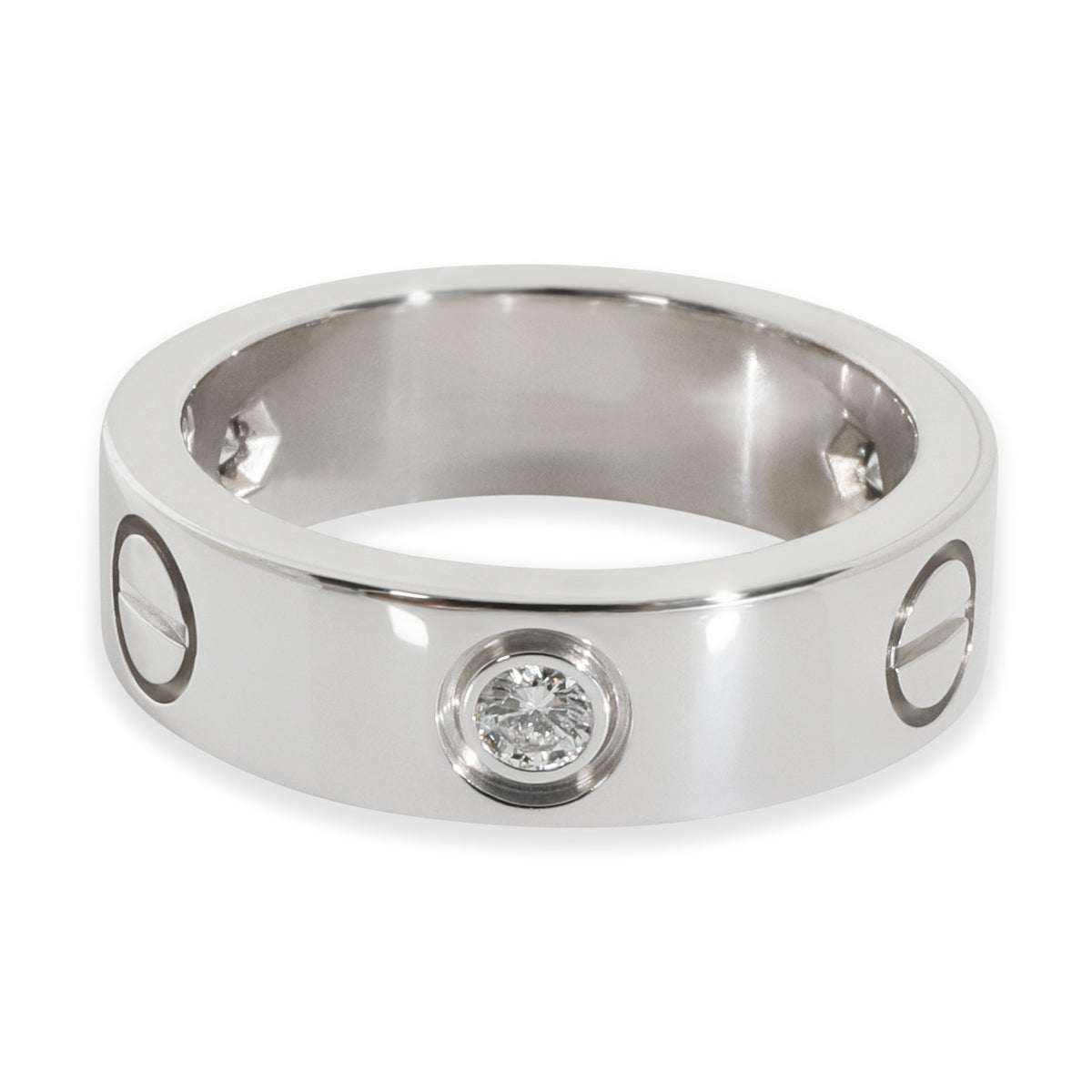 White Gold Diamond Love Ring