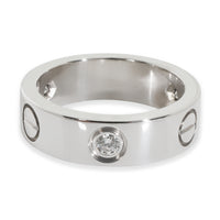 White Gold Diamond Love Ring