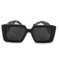 SPR23Y Purple Black Acetate Rectangle Frame Sunglasses