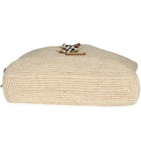 Beige Natural Raffia Icare Maxi Shopping Tote