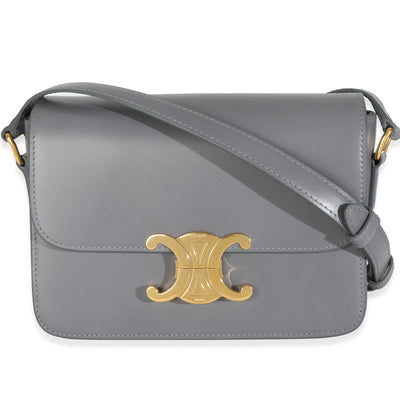 Anthracite Shiny Calfskin Teen Triomphe Bag