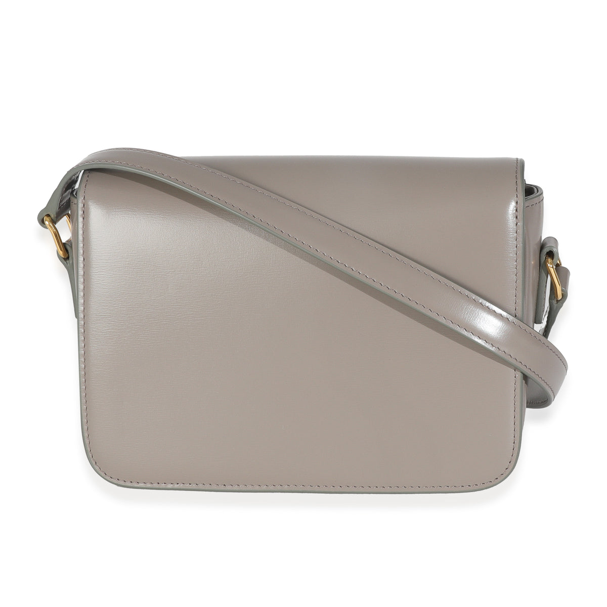 Pebble Shiny Calfskin Teen Triomphe Bag