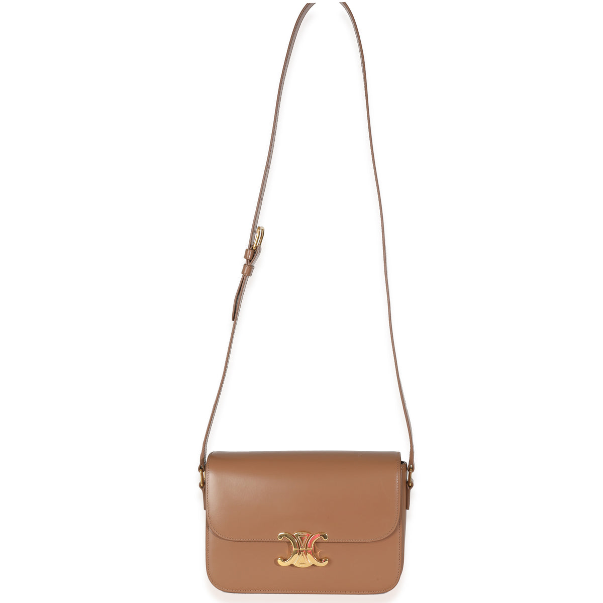 Tan Natural Calfskin Classique Triomphe Bag