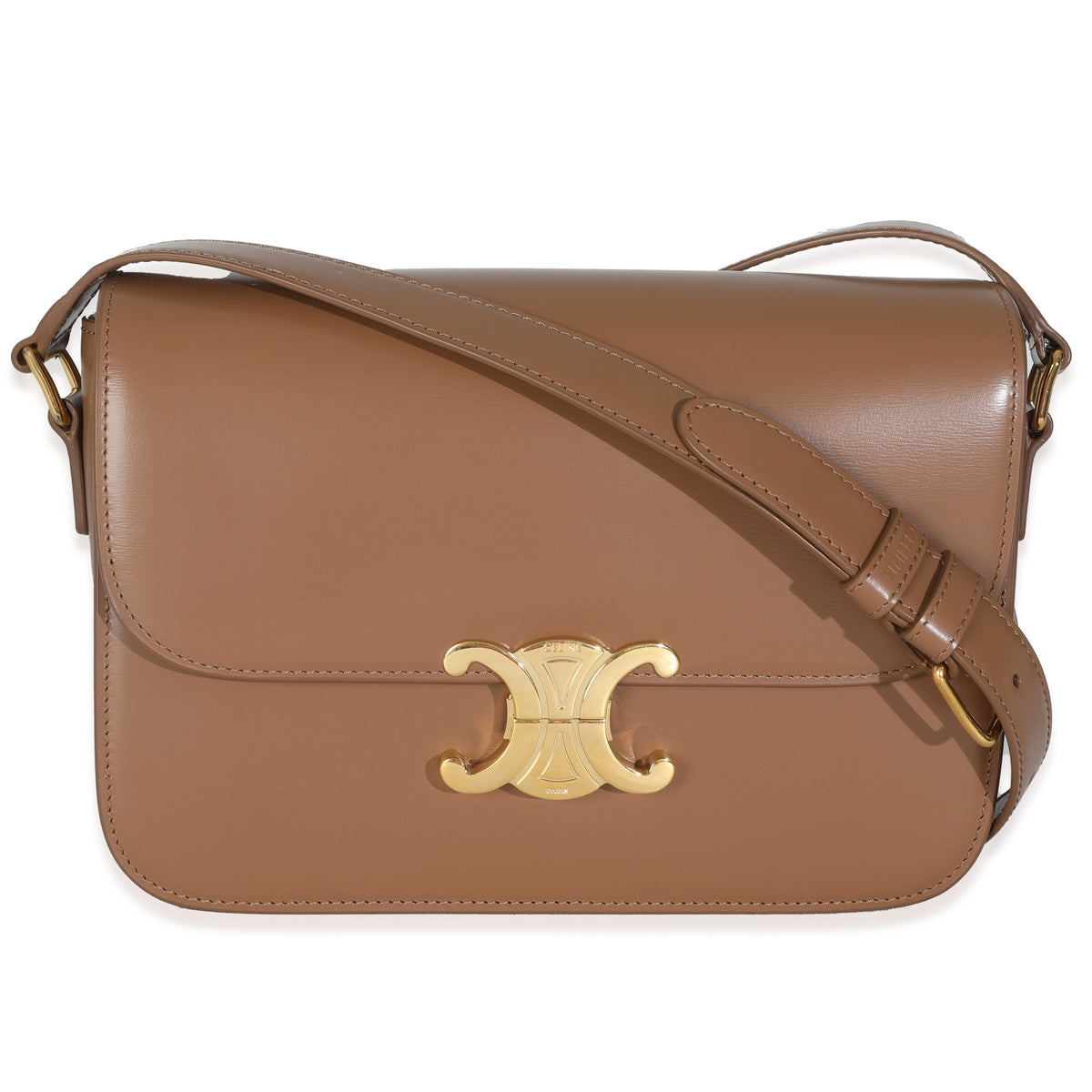 Tan Natural Calfskin Classique Triomphe Bag