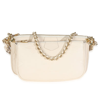 Cream Giant Monogram Empreinte Multi Pochette Accessoires