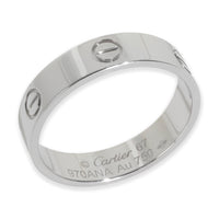 White Gold  Love Ring