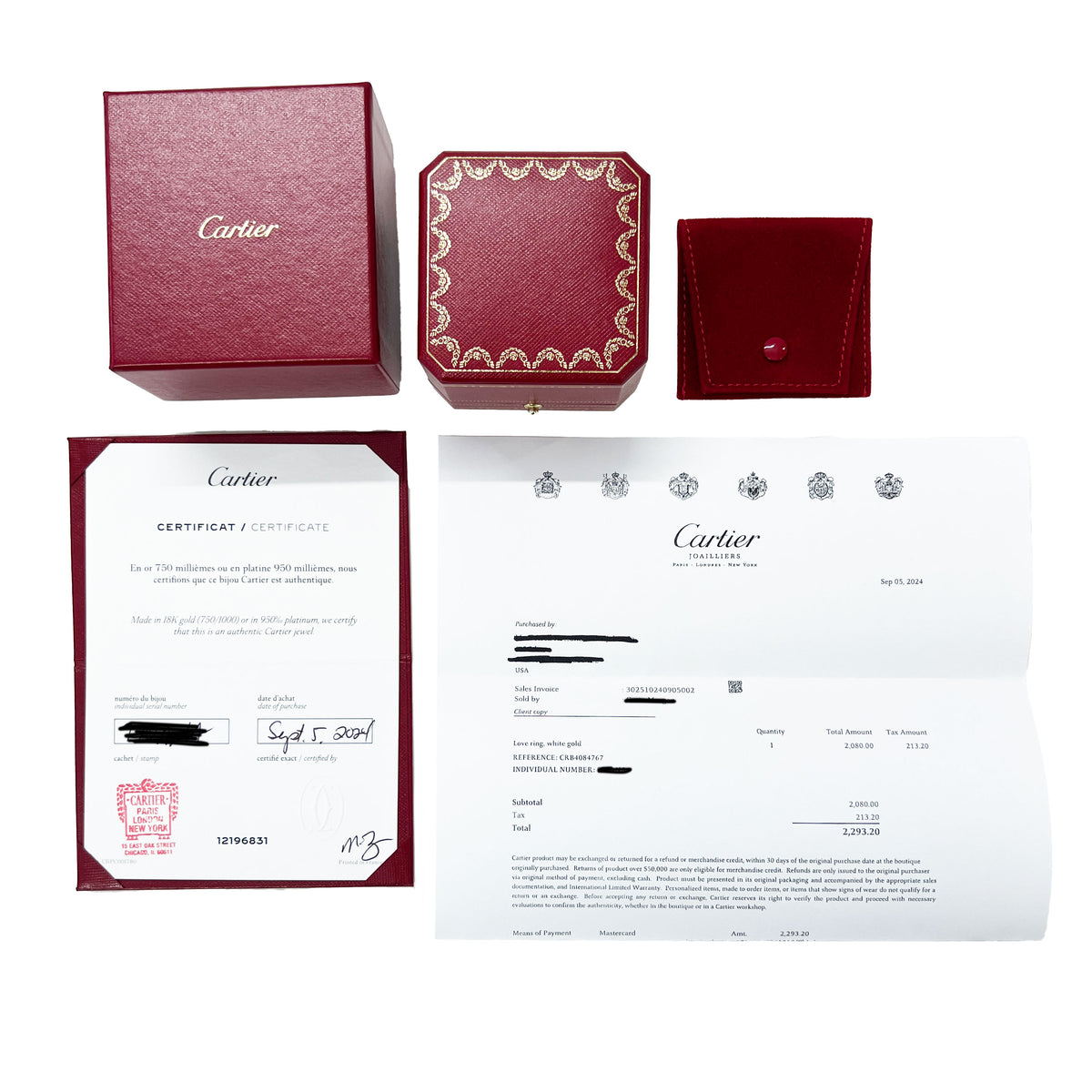 White Gold  Love Ring