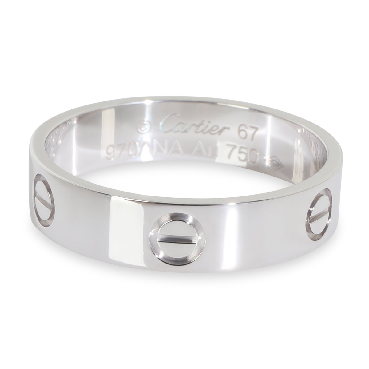 White Gold  Love Ring