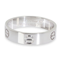 White Gold  Love Ring