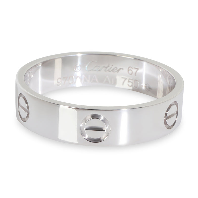 White Gold  Love Ring