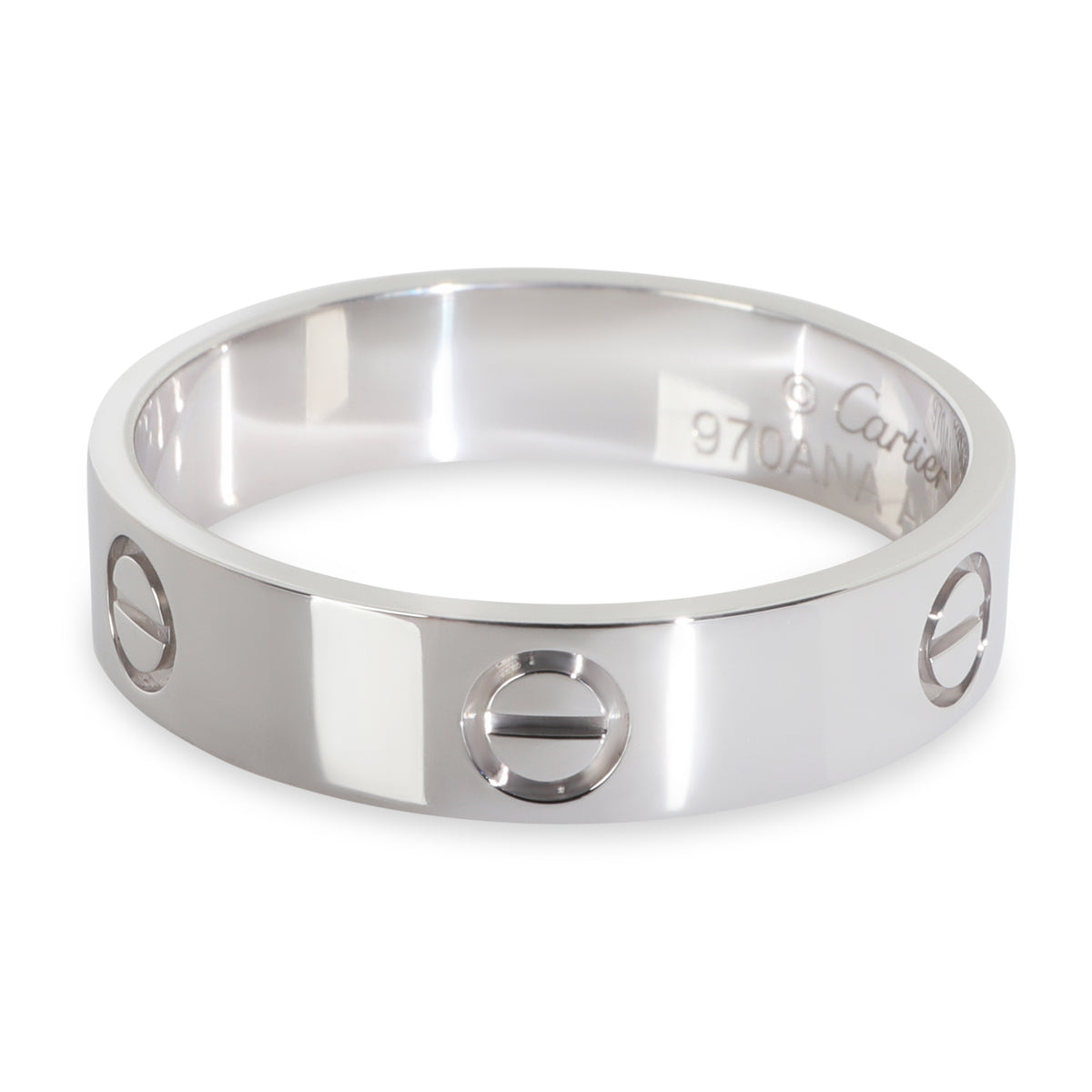 White Gold  Love Ring