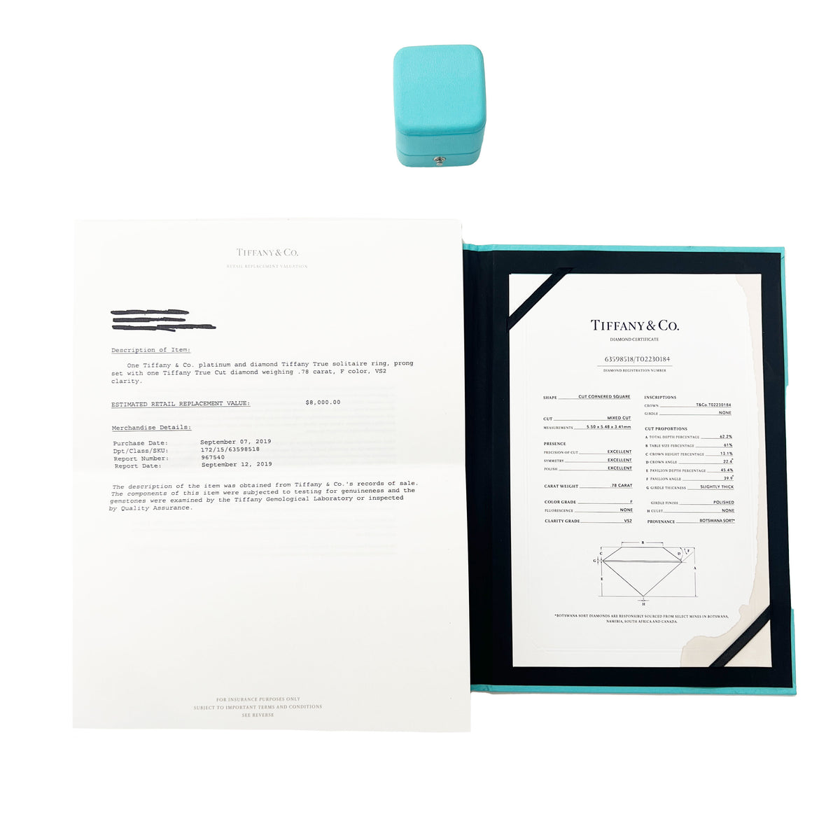 0.78 ct. True Solitaire Engagement Ring