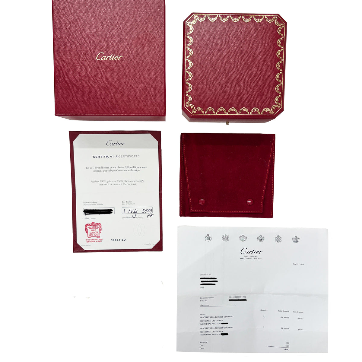 Yellow Gold Diamond Love Bracelet