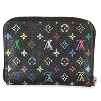 Black Multicolor Monogram Canvas Zippy Coin Purse