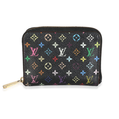 Black Multicolor Monogram Canvas Zippy Coin Purse