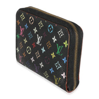 Black Multicolor Monogram Canvas Zippy Coin Purse