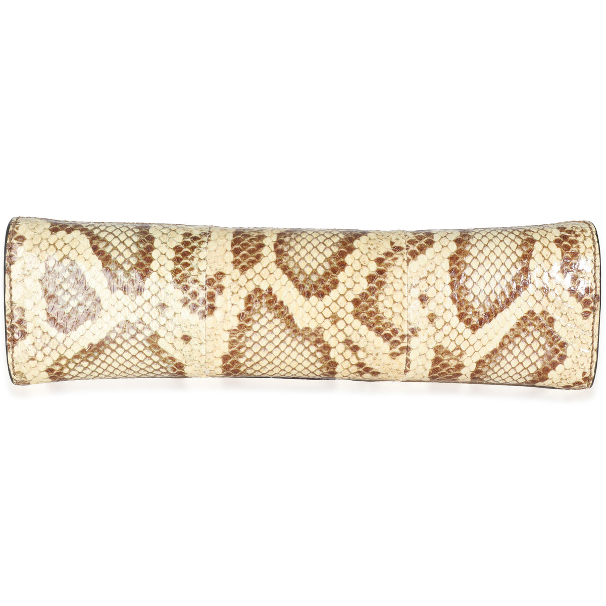 Cream Brown Raffia Elaphe GG Small Ophidia Chain Shoulder Bag