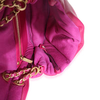 Dark Pink Lambskin Medium Simply Flap Bag