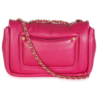 Dark Pink Lambskin Medium Simply Flap Bag