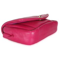 Dark Pink Lambskin Medium Simply Flap Bag