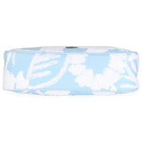 Celeste White Nylon Drill Logo Embroidered Re-Edition 2005 Bag