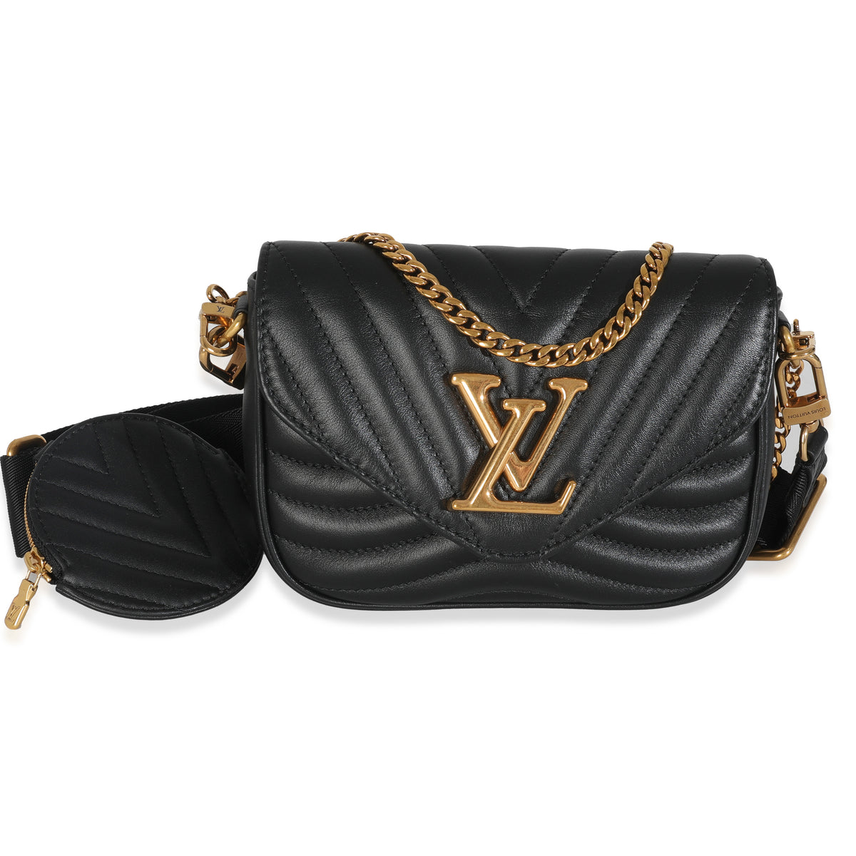 Black Calfskin New Wave Multi Pochette