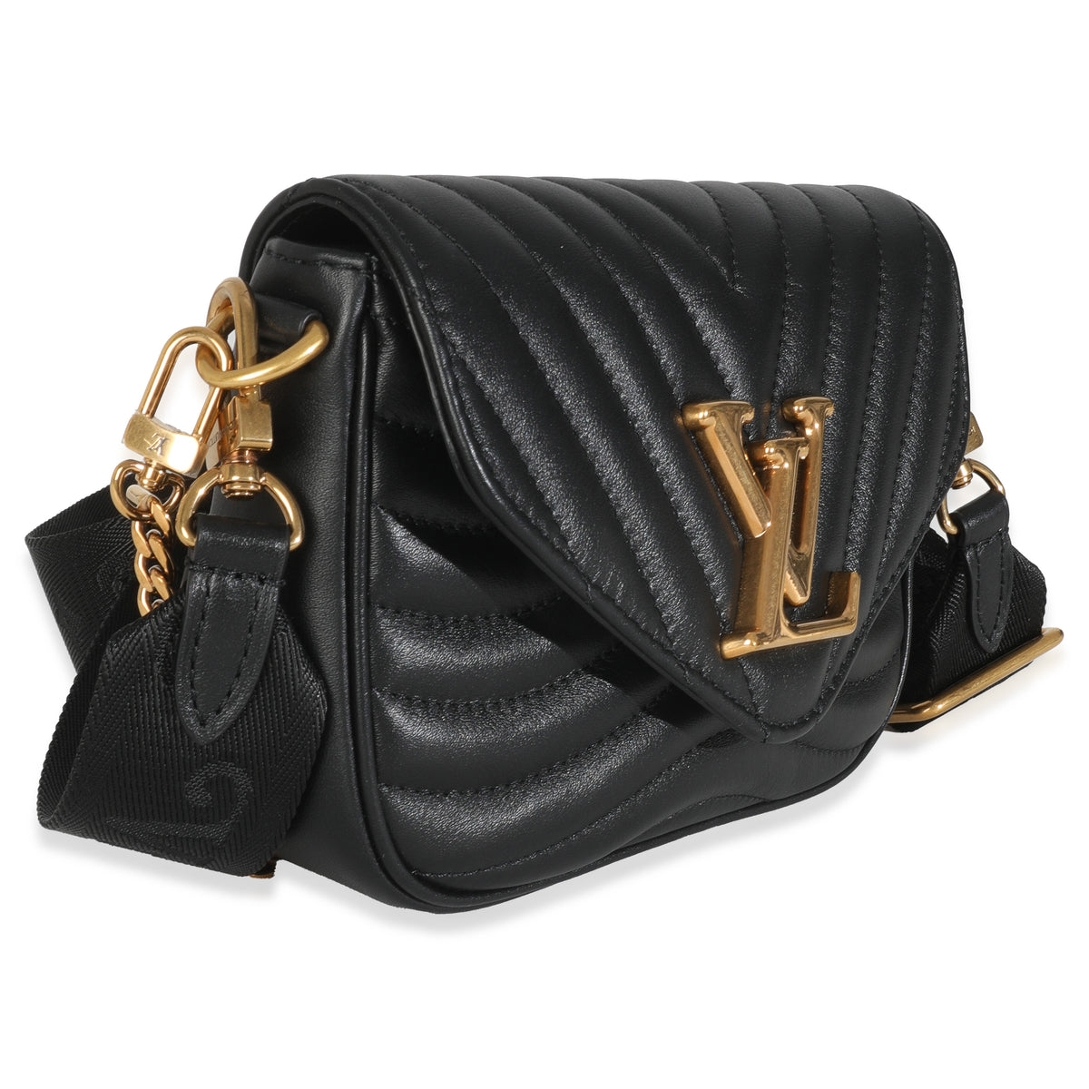 Black Calfskin New Wave Multi Pochette