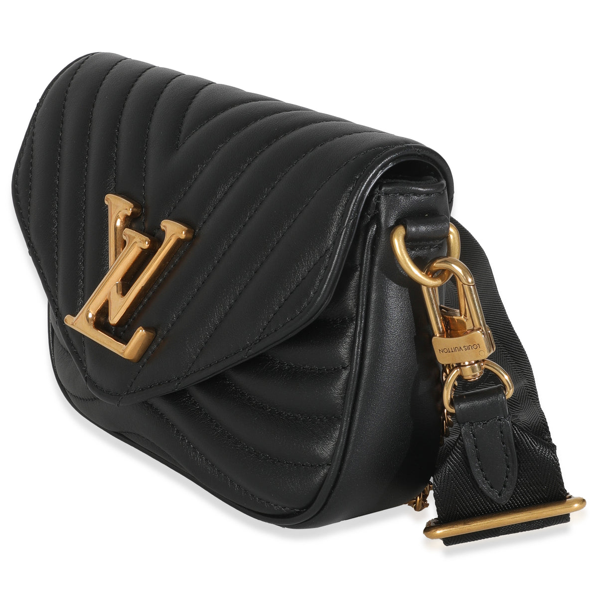 Black Calfskin New Wave Multi Pochette