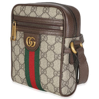 Brown GG Supreme Monogram Web Mini Ophidia Messenger