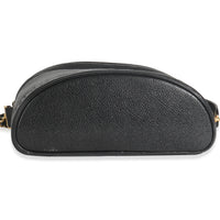 Vintage Black Caviar Triple CC Crossbody Handbag