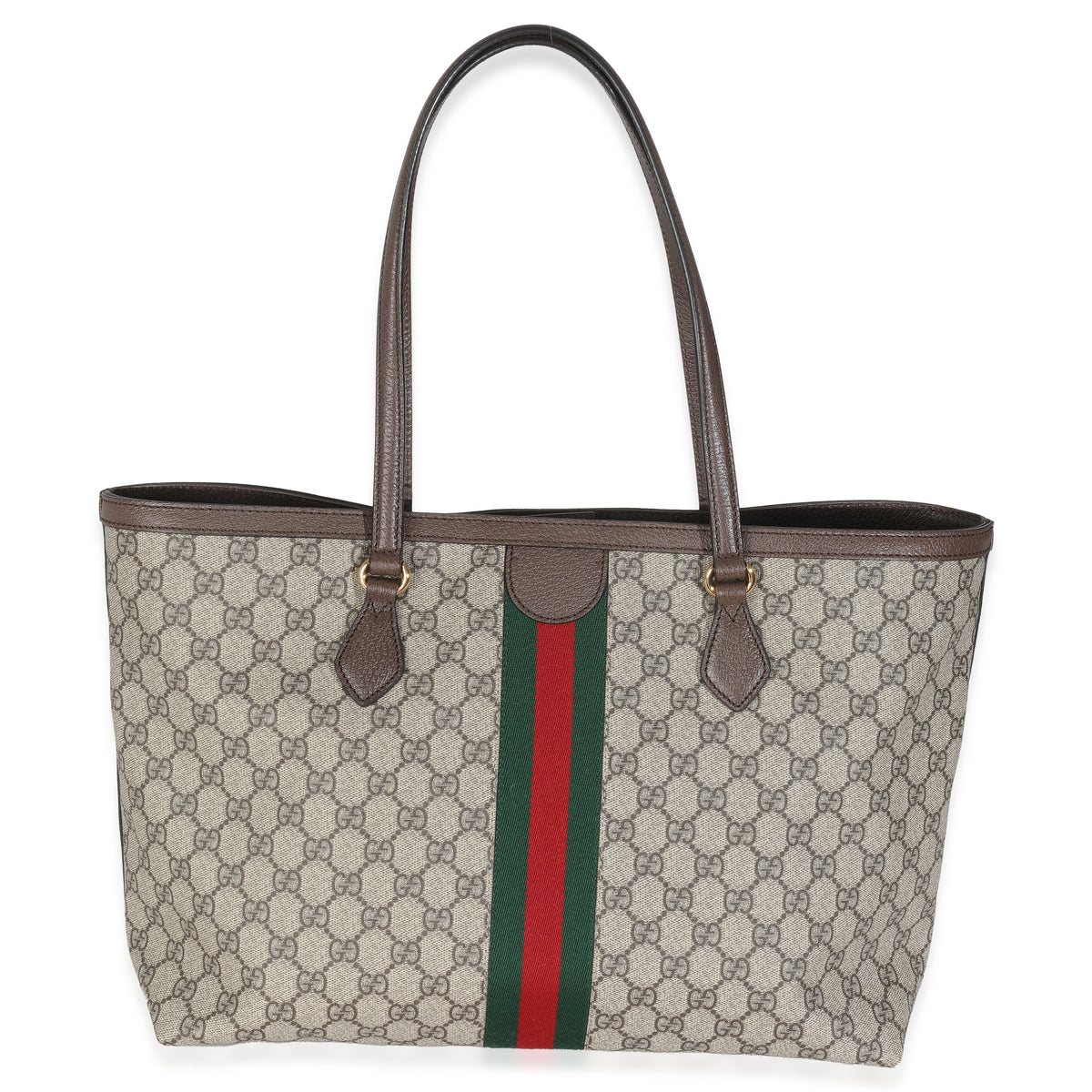 Beige GG Supreme Canvas Medium Ophidia Tote