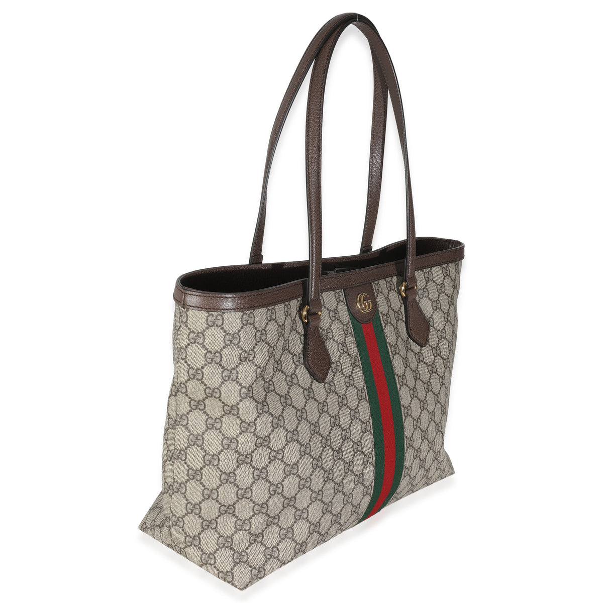 Beige GG Supreme Canvas Medium Ophidia Tote