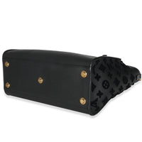 Black Calfskin Monogram Tufting On My Side MM