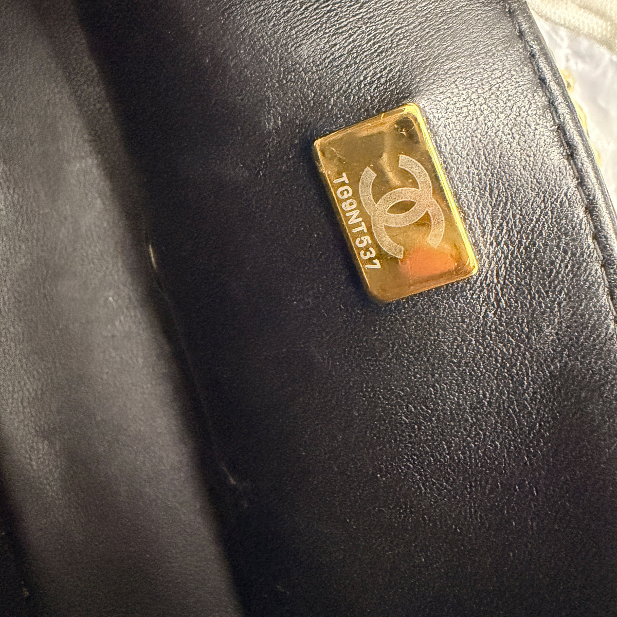 Black Quilted Lambskin Mini Rectangular Flap Bag