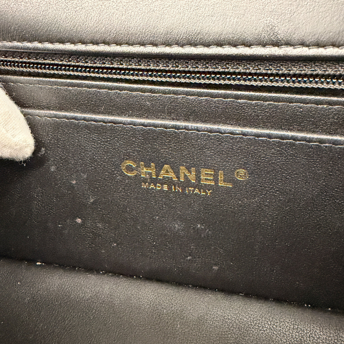 Black Quilted Lambskin Mini Rectangular Flap Bag