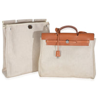 Natural Toile Vache Calfskin Herbag 39 MM