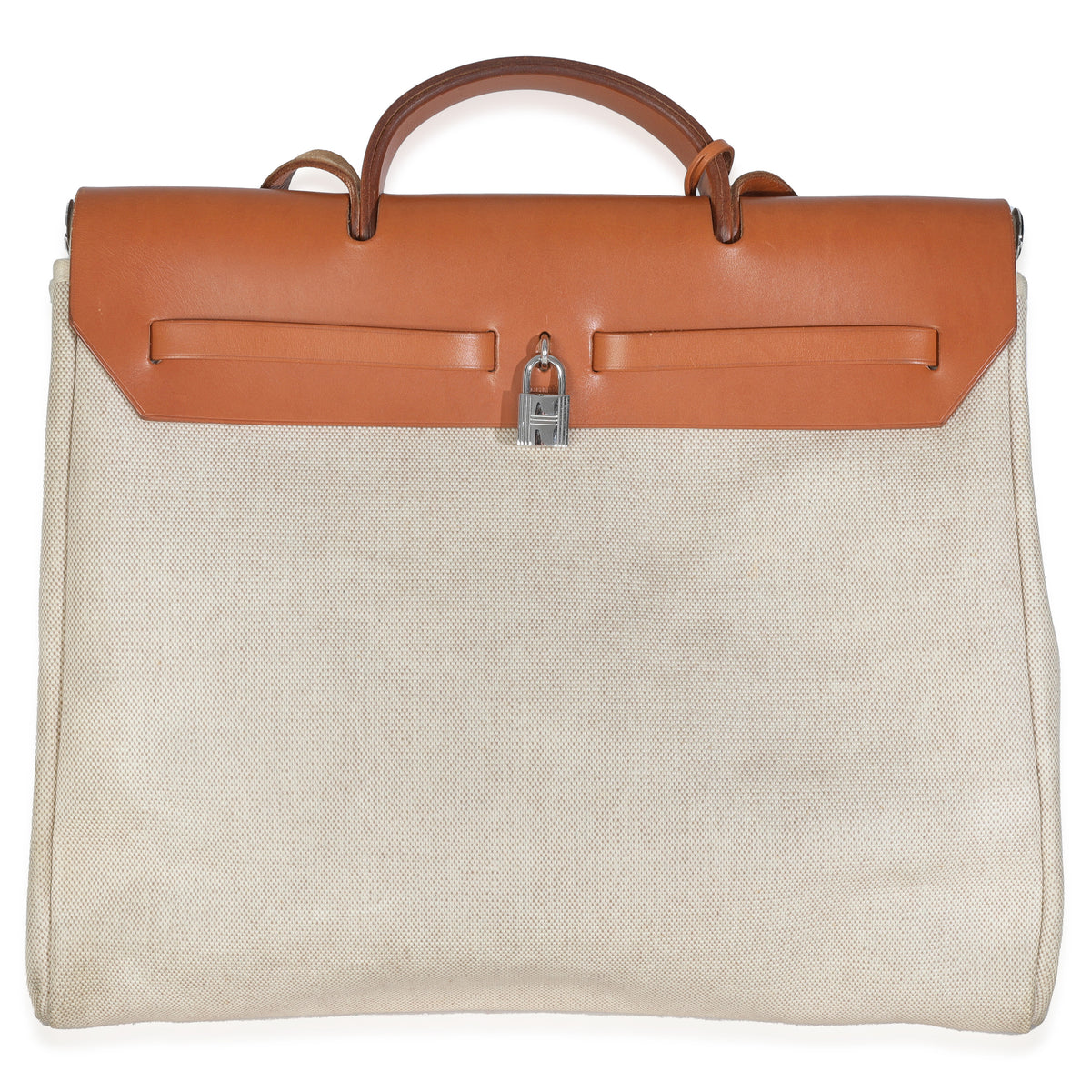 Natural Toile Vache Calfskin Herbag 39 MM