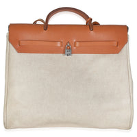 Natural Toile Vache Calfskin Herbag 39 MM