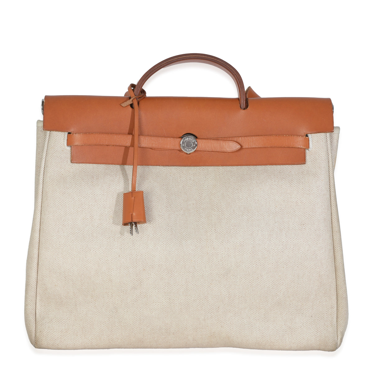 Natural Toile Vache Calfskin Herbag 39 MM