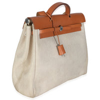 Natural Toile Vache Calfskin Herbag 39 MM