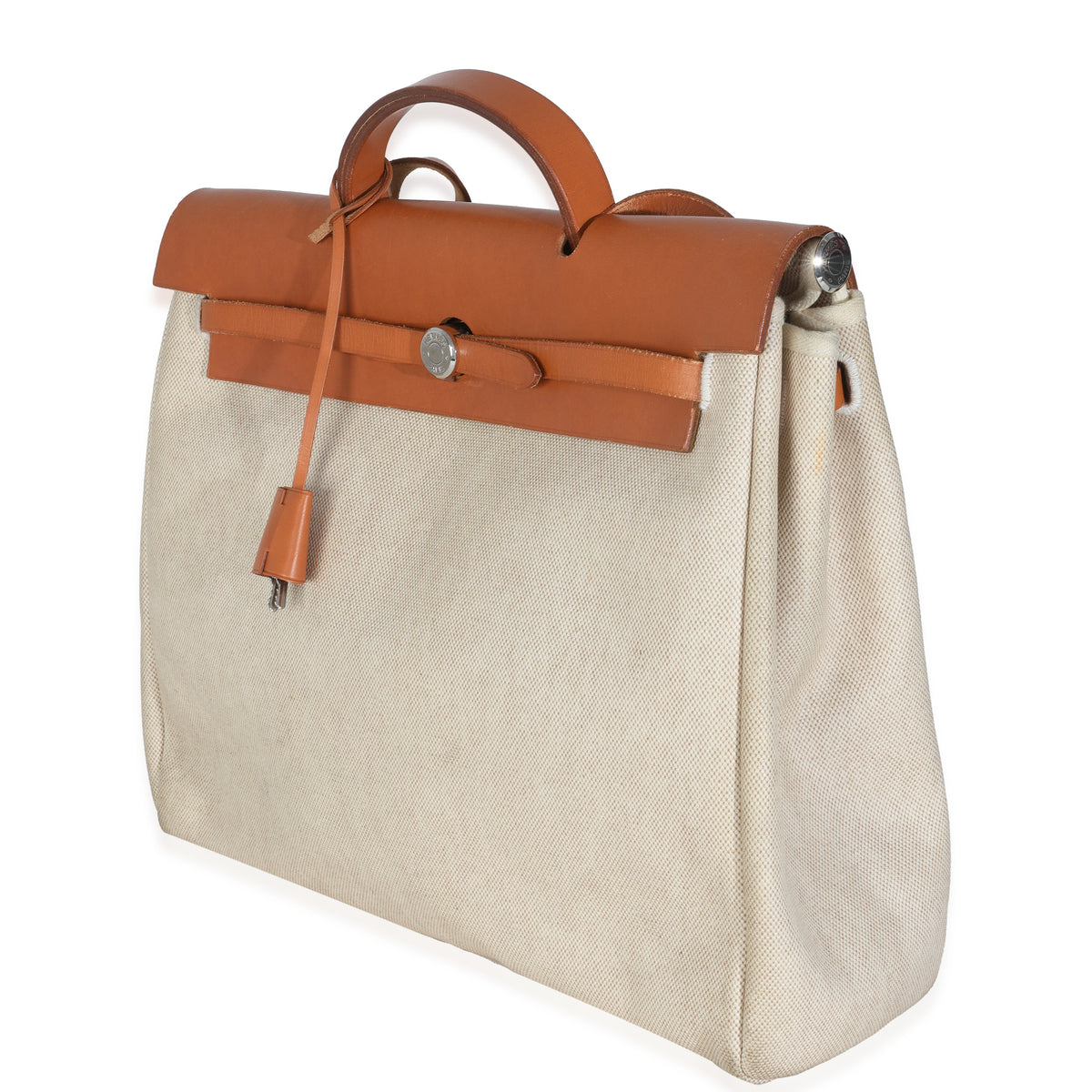 Natural Toile Vache Calfskin Herbag 39 MM