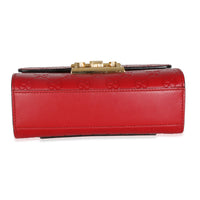 Red Guccissima Small Padlock Shoulder Bag