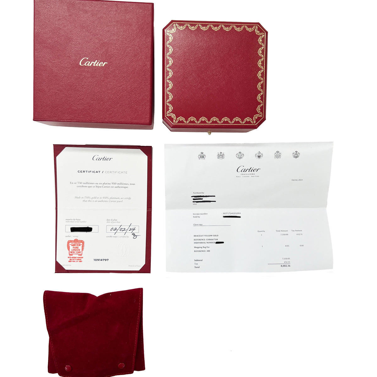 Yellow Gold  Love Bracelet