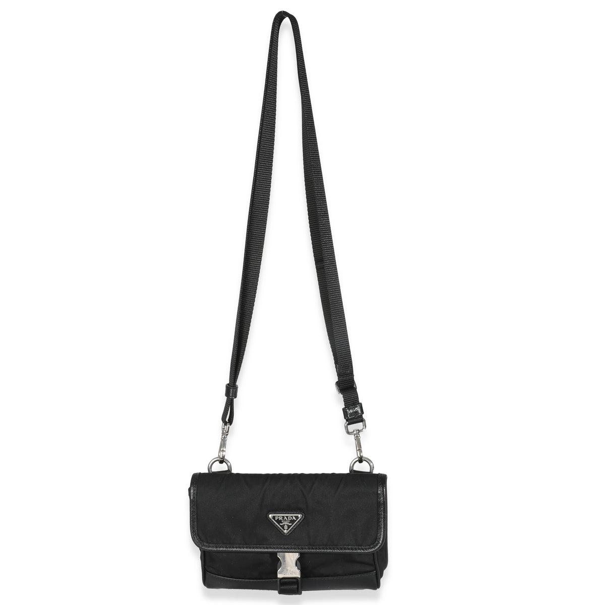 Black Re-Nylon Saffiano Smartphone Case