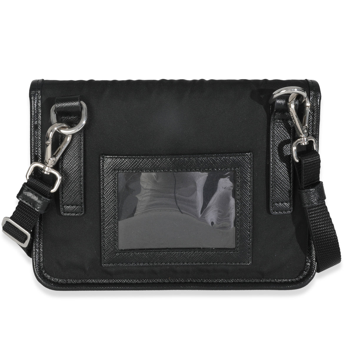 Black Re-Nylon Saffiano Smartphone Case