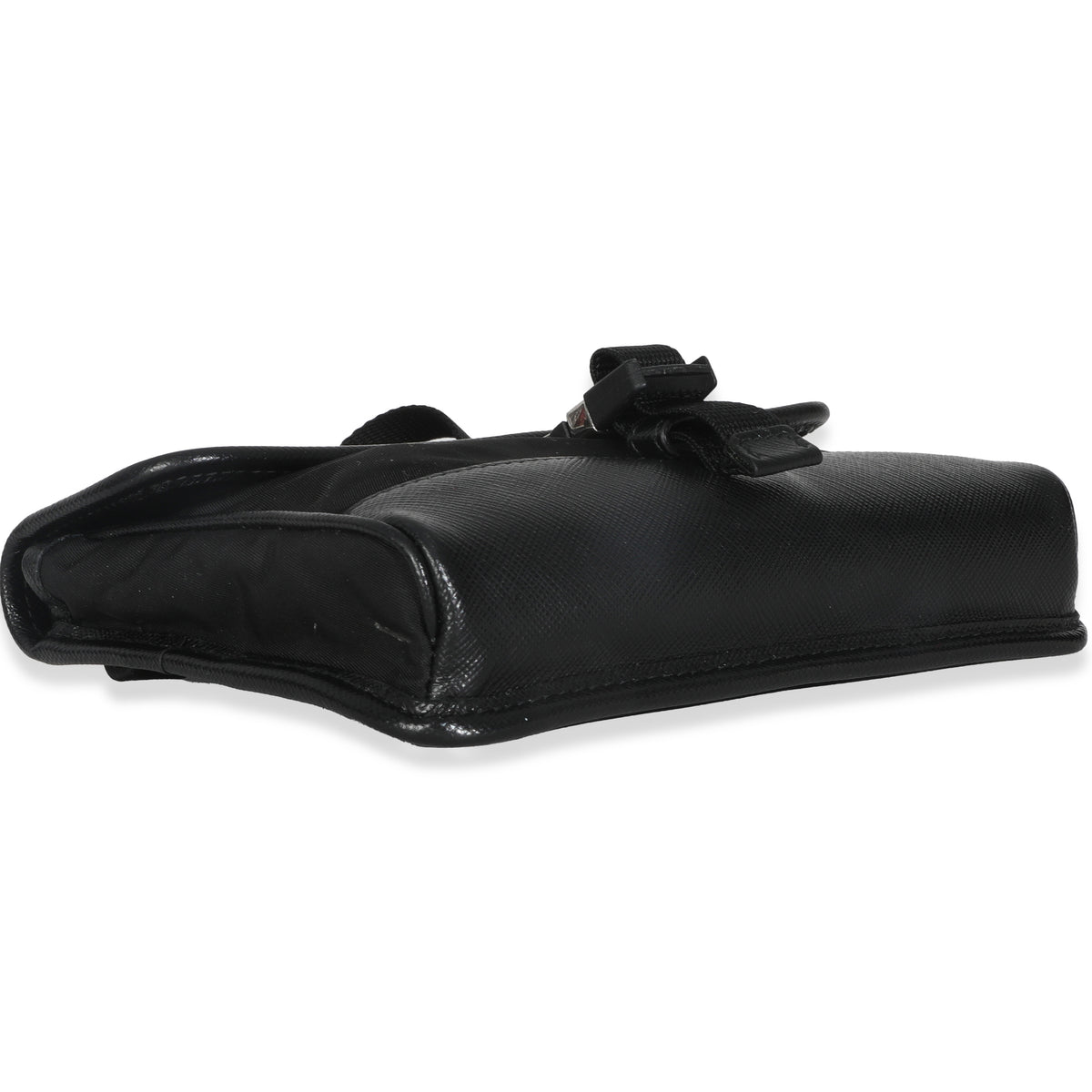 Black Re-Nylon Saffiano Smartphone Case