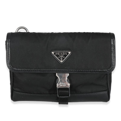 Black Re-Nylon Saffiano Smartphone Case